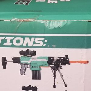 Automatic Toy Gun Sniper with Scope, 3 Modes Toy Foam Blasters with Bipod